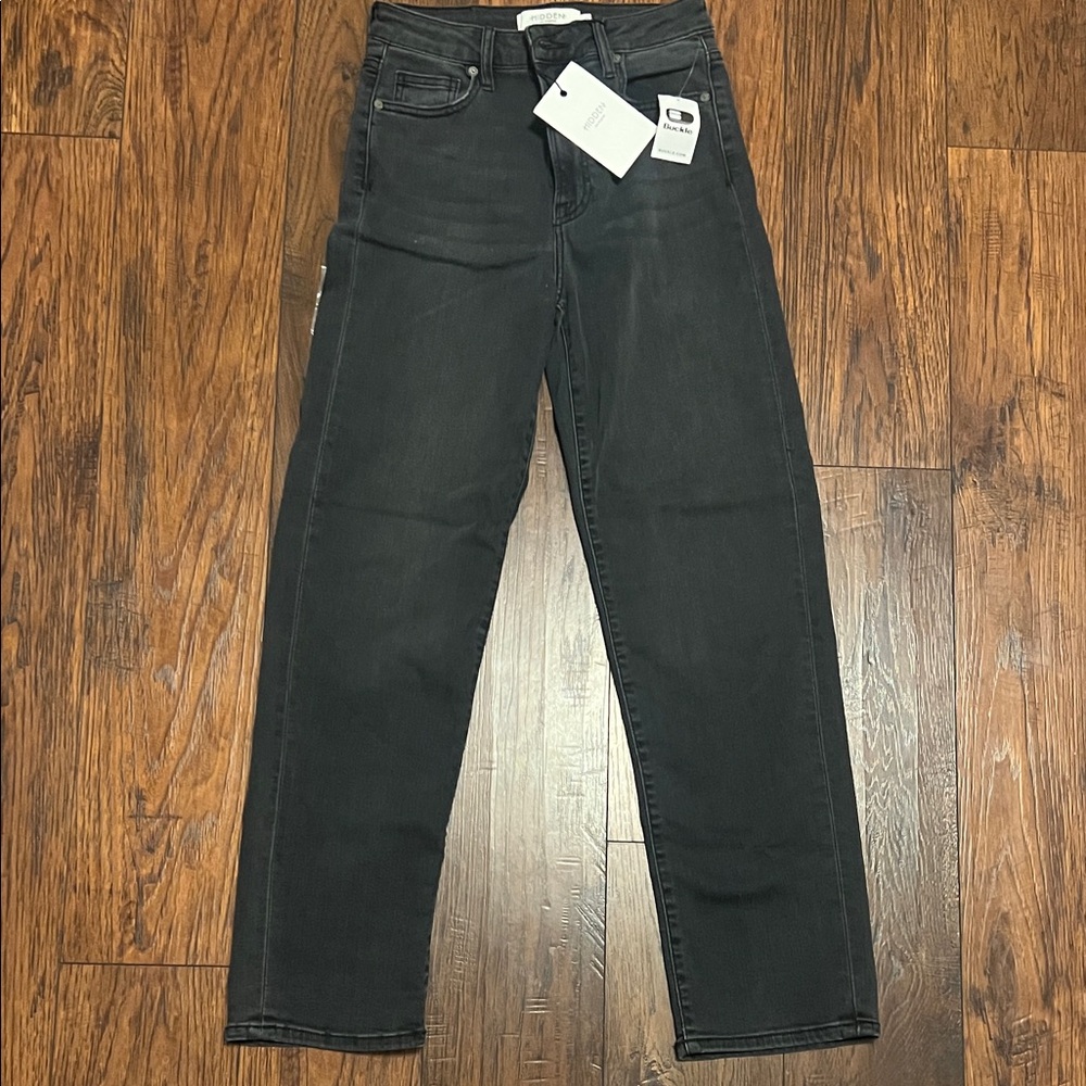 Buckle Women's Black Straight Leg Jeans